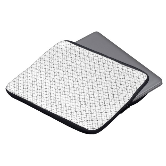 Capa Para Notebook Monochrome Geometric Texture|Seamless Diamond Look (Frente Topo)