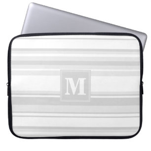 Capa Para Notebook Monogram light grey stripes