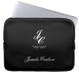 Capa Para Notebook monograma clássico mínimo