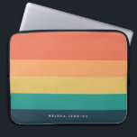 Capa Para Notebook Monograma Colorido Horizontal Stritado Colorido<br><div class="desc">Adicione uma abertura de cor aos seus acessórios com a nossa coleção "Monograma Colorido Horizontal Striped Colorful". Ideal para capas de telefone, eletrônicos, material esportivo, e muito mais, este vibrante design apresenta blocos de cores ousados e faixas horizontais atraentes, personalizadas com seu monograma para um toque único e na moda....</div>