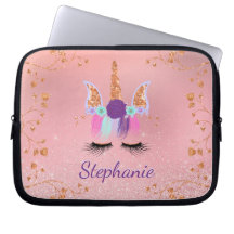 Monograma da Brilhante Cinza Rosa do Unicorn