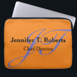 Capa Para Notebook Monograma da cinza da Tendência Moderna<br><div class="desc">Design de monograma profissional. Escolha entre vários designs, tipos e fontes diferentes.</div>