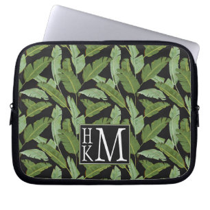Capa Para Notebook Monograma das folhas de palmeira