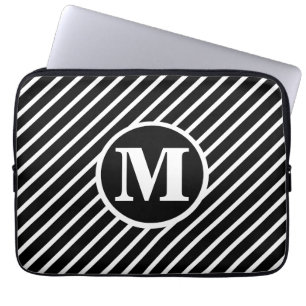 Capa Para Notebook Monograma DS de Ponto Preto