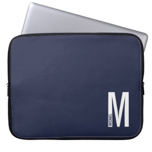Capa Para Notebook Monograma e Nome Personalizados Modernos e Destaca