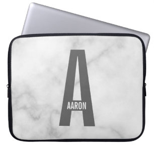 Capa Para Notebook Monograma e Nome Personalizados Modernos e Destaca