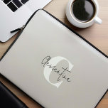 Capa Para Notebook Monograma Moderno e Minimalista<br><div class="desc">Design de Monogramas minimalistas modernos.</div>