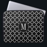 Capa Para Notebook Monograma Personalizado de Padrão de Quatrefoil Pr<br><div class="desc">Um design clássico e elegante para qualquer um. Estão disponíveis cores de tendência e monogramas. Um padrão retrô com uma reviravolta moderna. Os itens são mais fáceis de personalizar quando você substitui todo o texto primeiro. Se a sua arte ainda precisar ser ajustada, clique no botão Personalizar este. Isso vai...</div>