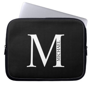 Capa Para Notebook Monograma Personalizado e Bolsa de laptop de Nome