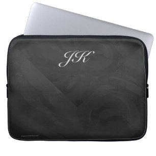 Capa Para Notebook Monograma Preto Kohl Personalizado