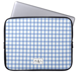 Capa Para Notebook Monograma verificado do teste padrão do guingão