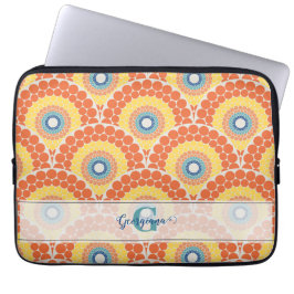 Capa Para Notebook Monogramas Art Deco Aegean Summer Radiant Mandala