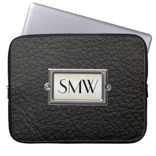 Capa Para Notebook Monogrammed - Letra Executive Men Personalizada