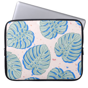 Capa Para Notebook Monstera Tropical: Padrão Vintage Terrazzo