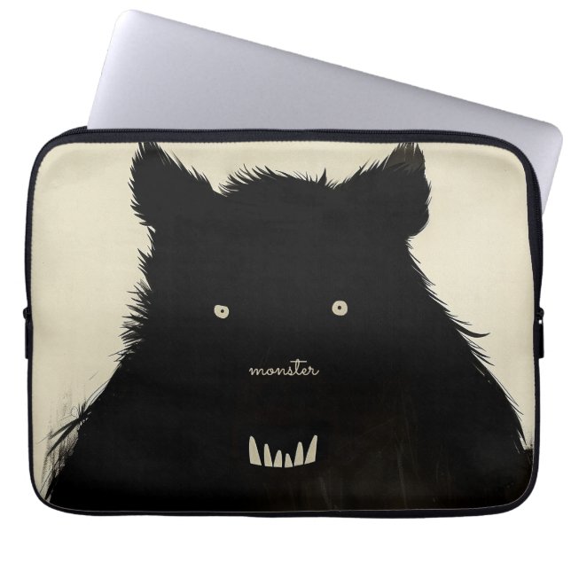 Capa Para Notebook Monstro e Criança (Frente)