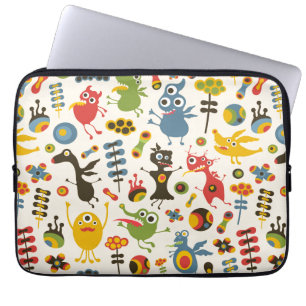 Capa Para Notebook Monstros Felizes
