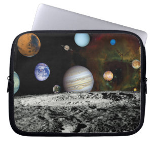 Capa Para Notebook Montagem de Imagens do Sistema Solar da Voyager Fo