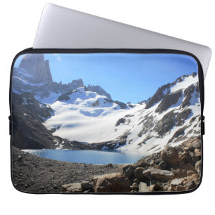 Capa Para Notebook Montagem próxima Fitz Roy do lago glacier