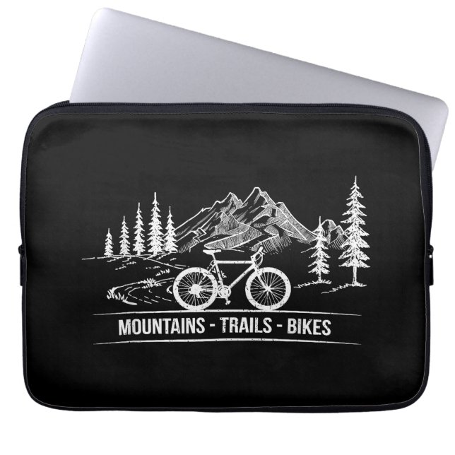 Capa Para Notebook Montanha - Bicicleta de bicicleta de bicicleta (Frente)