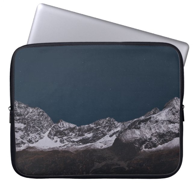 CAPA PARA NOTEBOOK MONTANHA DE CABO DE GELO À NOITE (Frente)