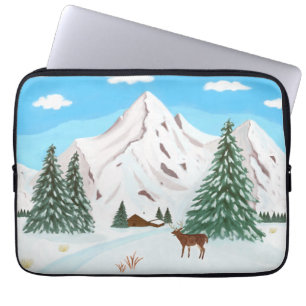 Capa Para Notebook Montanhas de Neve