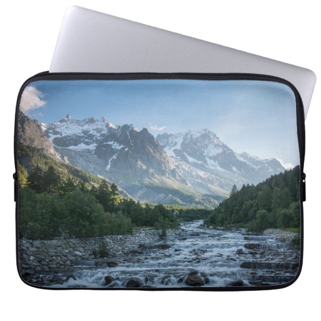 Capa Para Notebook Montanhas | Mont Blanc Massif, Itália (Frente)