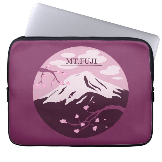 Capa Para Notebook Monte Fuji (Rosa) (Frente)