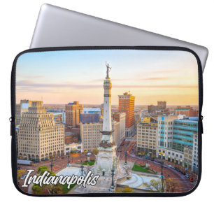 Capa Para Notebook Monument Circle, Indianapolis, Indiana, EUA