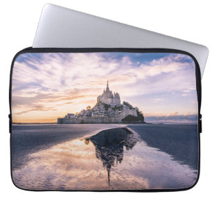 Capa Para Notebook Monumentos Mont Santo-Michel, Normandia França