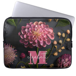 Capa Para Notebook Moody Floral Monogrammed