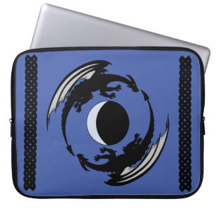 Capa Para Notebook Moon Dragon Fantasy Design Bolsa de laptop