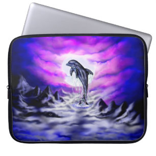 Capa Para Notebook Moonlight Dolphin