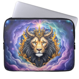 Capa Para Notebook Moonlit Guardians – Cosmic lion.