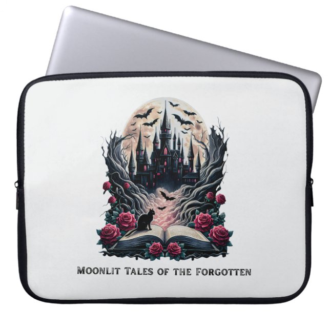 Capa Para Notebook Moonlit Tales Gothic Laptop Bag (Frente)