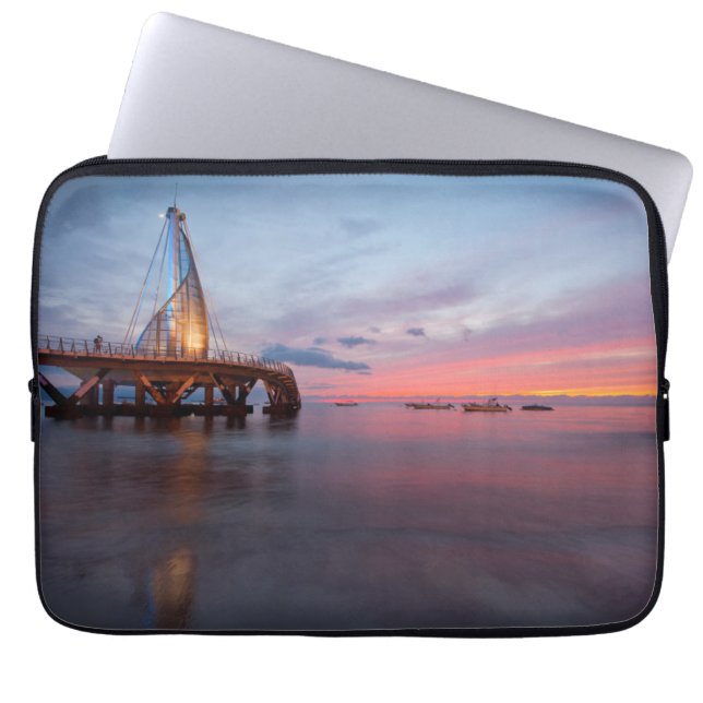 Capa Para Notebook Moonrise e por do sol (Frente)