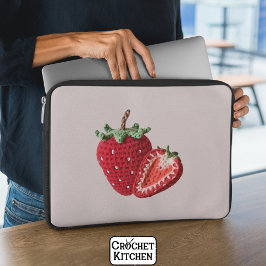 Capa Para Notebook Morango Mínimo-Cinzento Cinzento Cinzento Cinzento