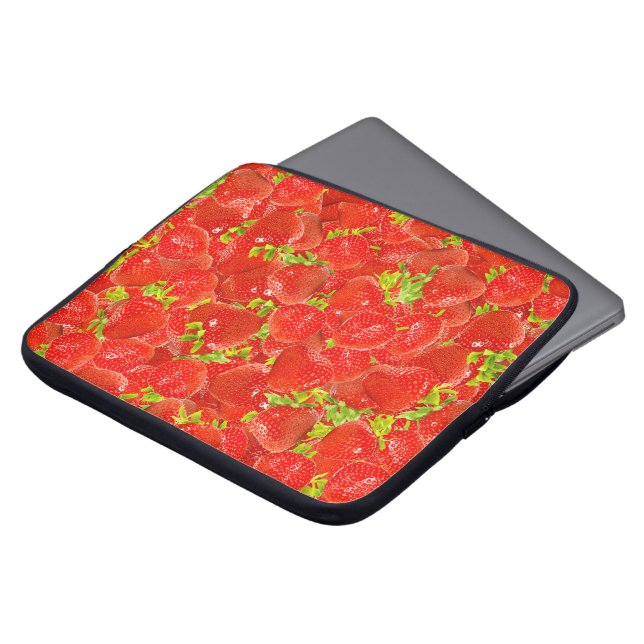 Capa Para Notebook Morangos (Frente Topo)