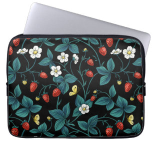 Capa Para Notebook Morangos selvagens vermelhos/amarelos/azuis/pretos