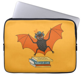 Capa Para Notebook Morcego Leitor | Bibliotecário Caprichoso com Livr