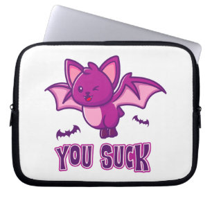 Capa Para Notebook Morcegos Vampiros de Halloween Fofos e Divertidos