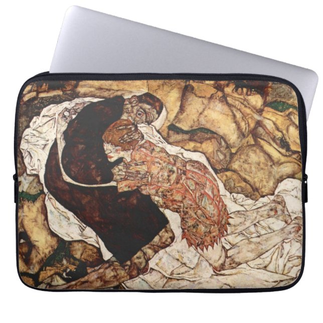 Capa Para Notebook Morte e a Donzela por Egon Schiele (Frente)