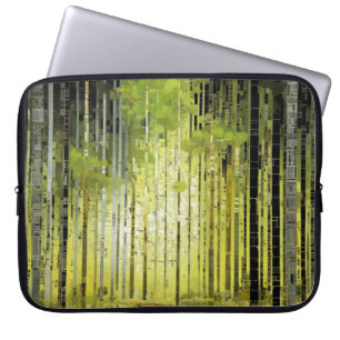 Capa Para Notebook Mosaico de Decoração de Arte em Paisagem Florestal