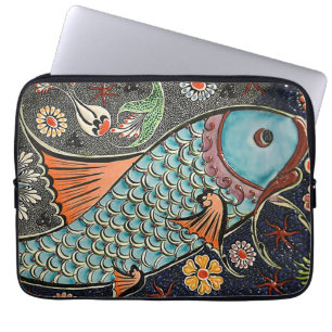 Capa Para Notebook Mosaico de Koi