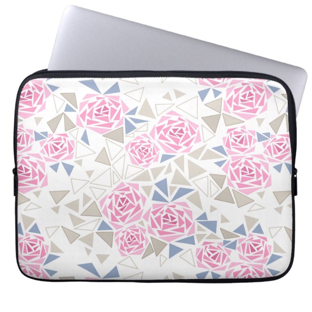 Capa Para Notebook Mosaico, flores (Frente)