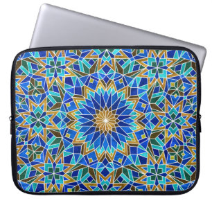 Capa Para Notebook Mosaico marroquino: Design Árabe sem costura