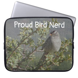 Capa Para Notebook Mosaico Sparrow Avid Birder Proud Bird Nerd