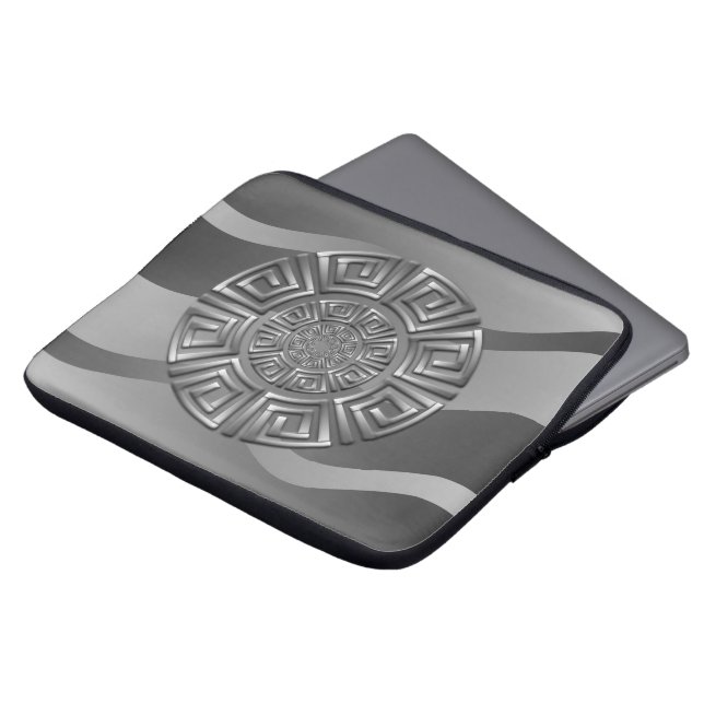 Capa Para Notebook Motif do Círculo Grego (Frente Topo)