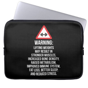 Capa Para Notebook Motivação De Workout - AVISO - Benefícios Do Levan