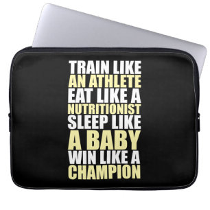 Capa Para Notebook Motivação do Workout - Ganhe Como Um Campeão