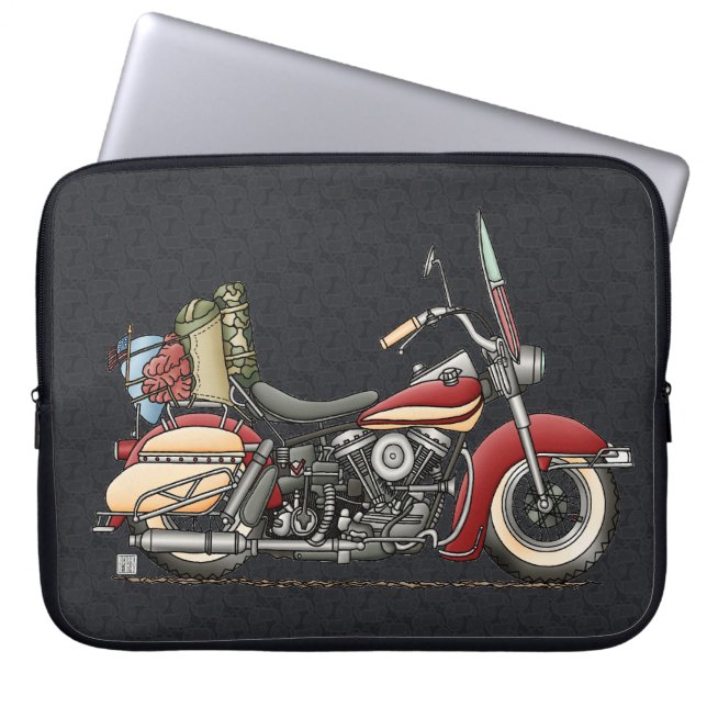 Capa Para Notebook Motocicleta bonito (Frente)
